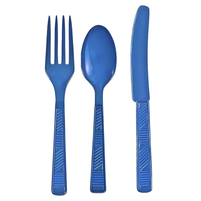 Disposable Blue Combo Cutlery Set