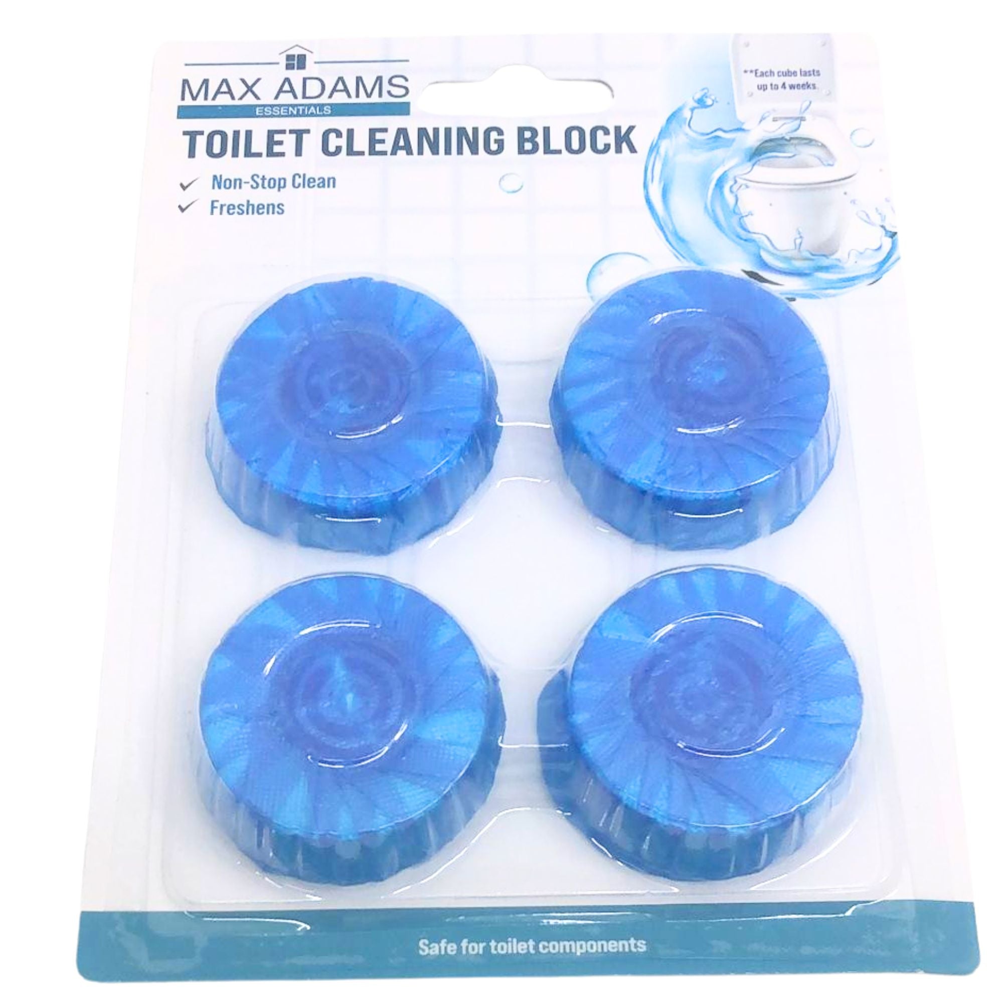 Blue Toilet Bowl Cleaner 4 Tablets toilet bowl cleanser Bathroom home Toilet Bowl Cleaner main product image