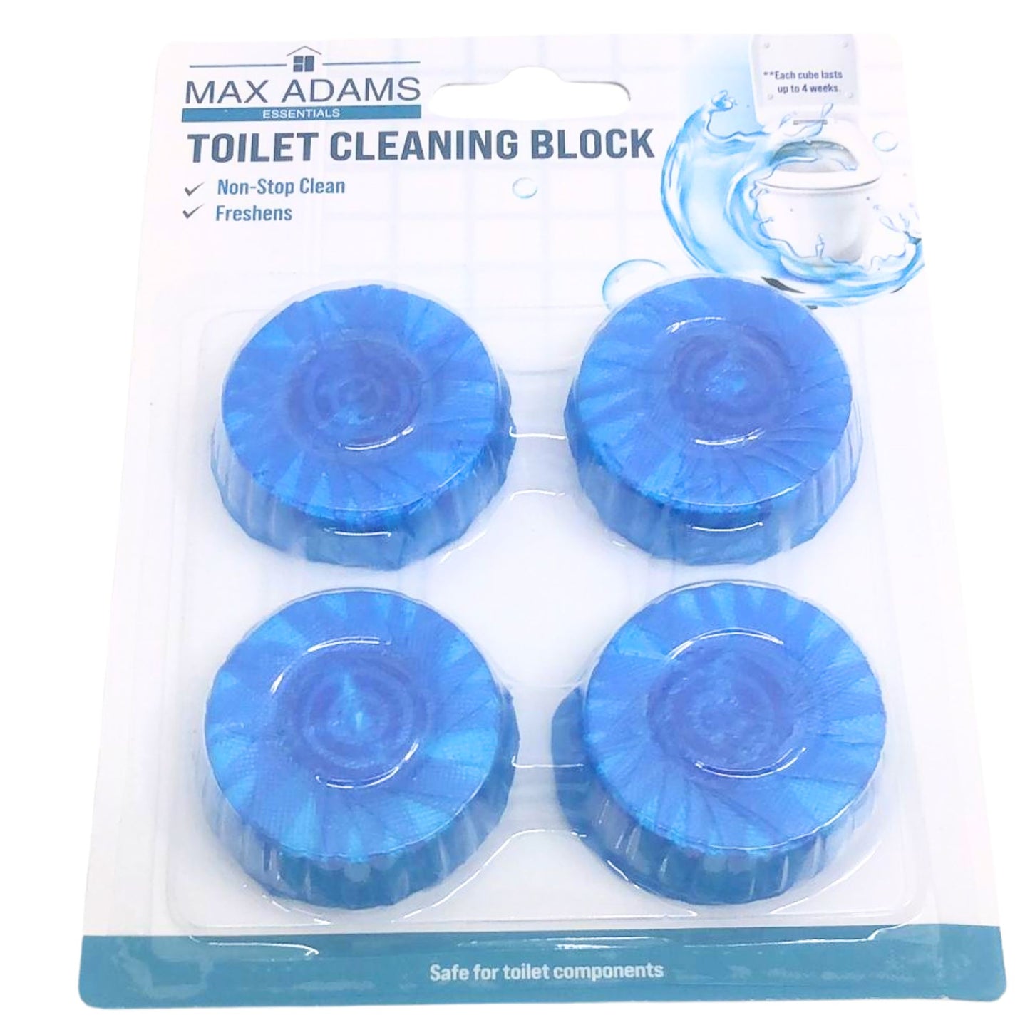 Blue Toilet Bowl Cleaner 4 Tablets