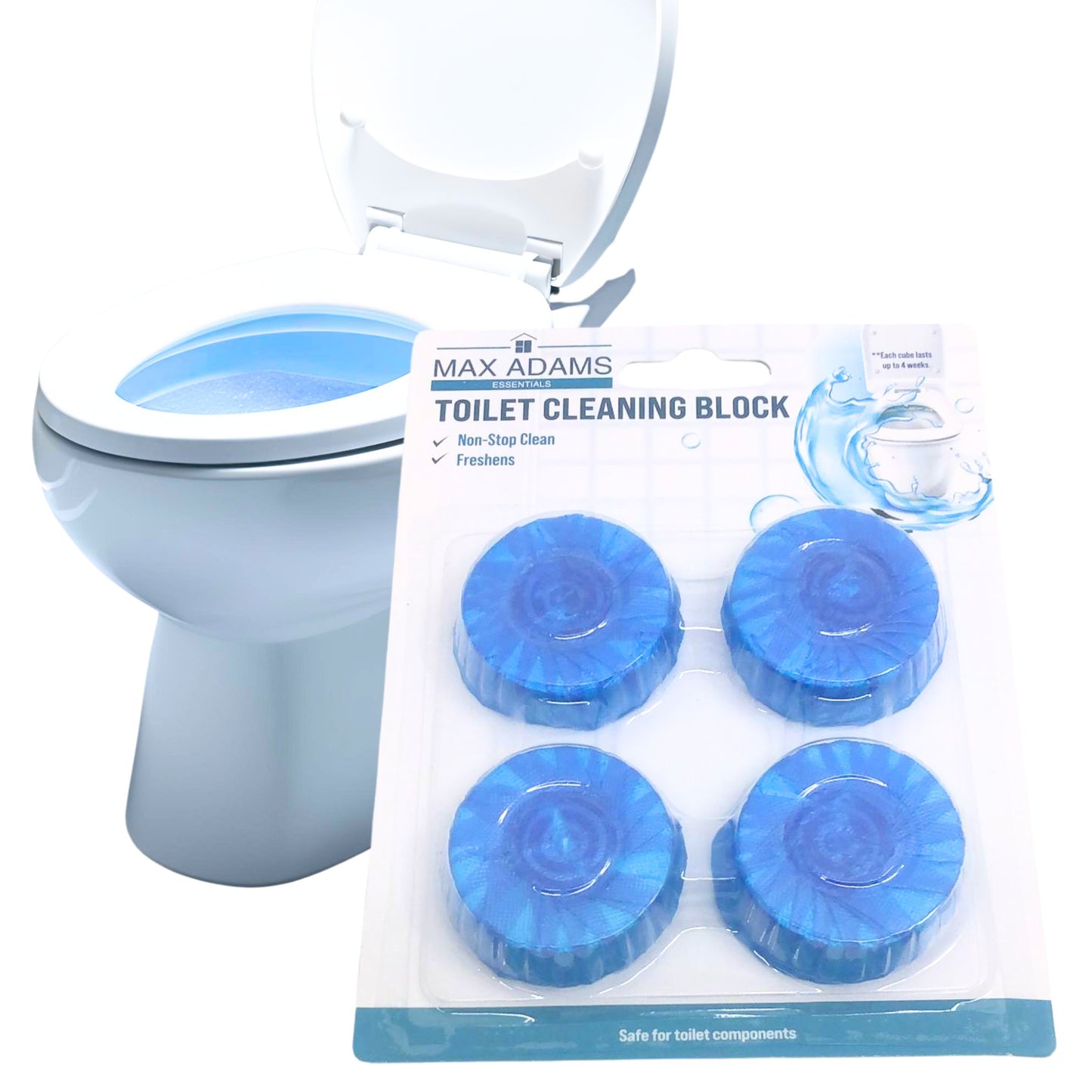 Blue Toilet Bowl Cleaner 4 Tablets