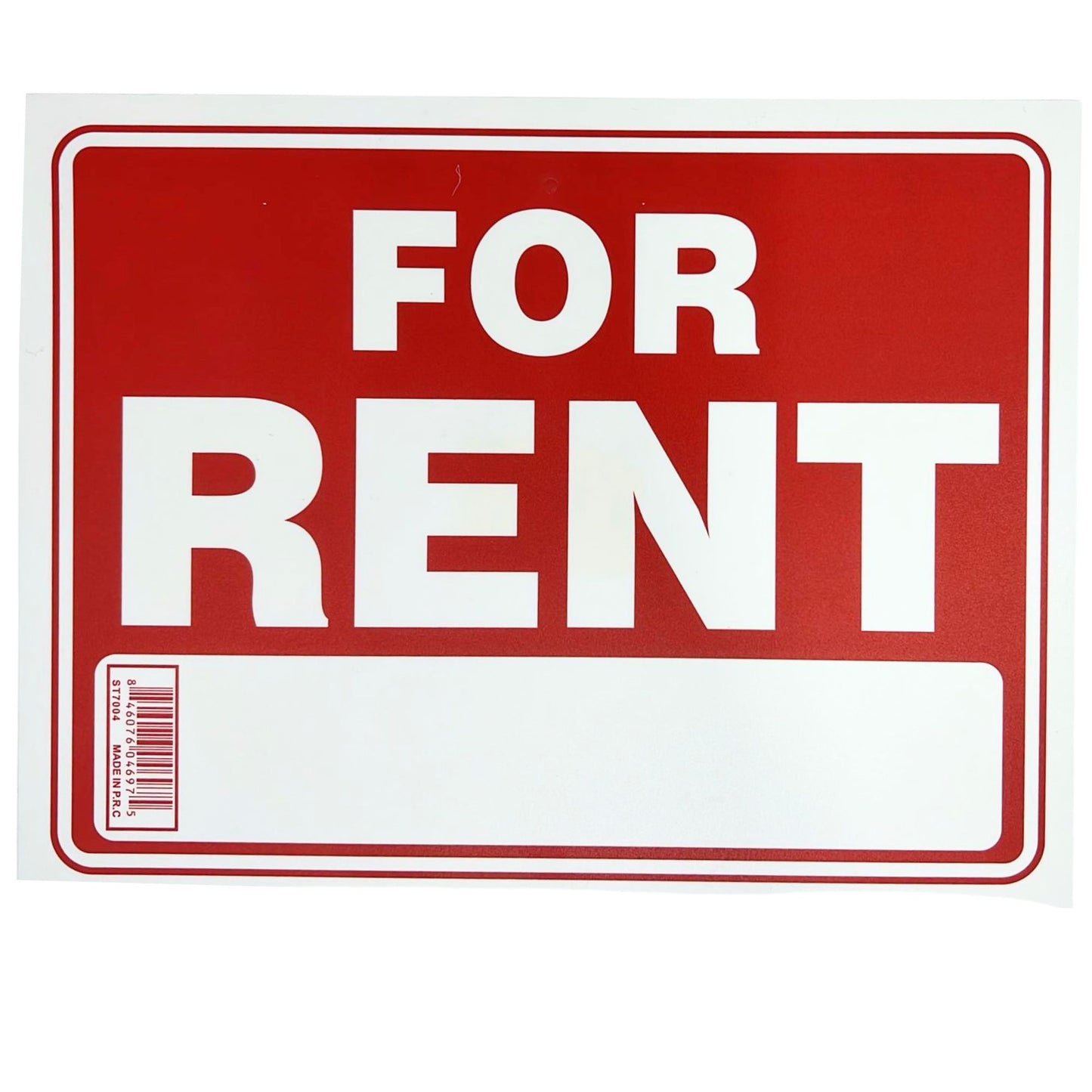 FOR RENT Plastic Signage Sign-1CT