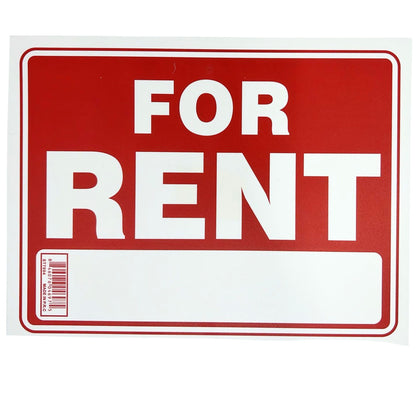 FOR RENT Plastic Signage Sign-1CT