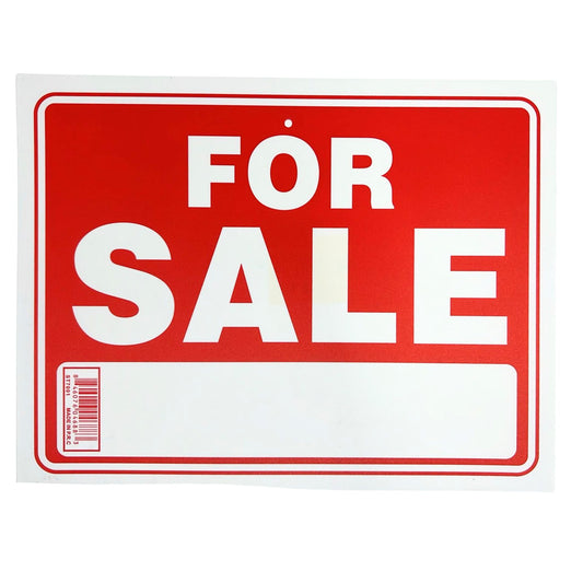 FOR SALE Plastic Signage Sign-1CT