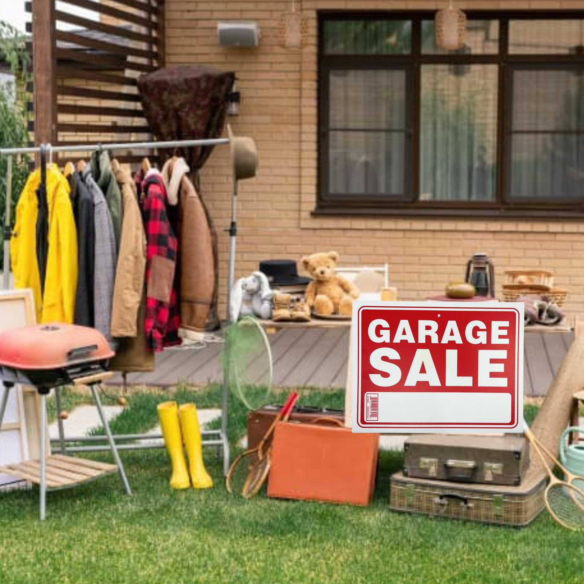 9"X12" "GARAGE SALE" Plastic Signage Sign 1 Pack Safety & Warning Signs Outdoor size and feature image