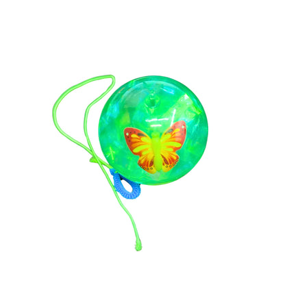 Assorted Bouncy Crystal Balls with Ring String | Colorful Light-Up Bouncy Balls for Kids' Active Play