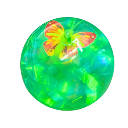 Assorted Bouncy Crystal Balls with Ring String | Colorful Light-Up Bouncy Balls for Kids' Active Play