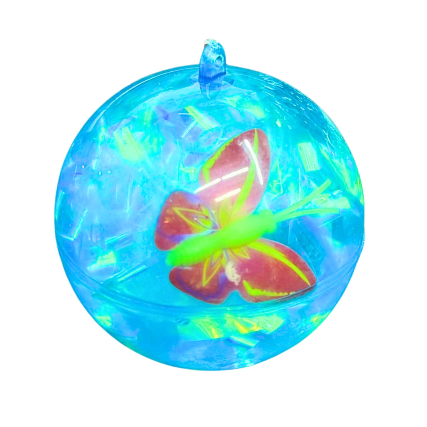 Assorted Bouncy Crystal Balls with Ring String | Colorful Light-Up Bouncy Balls for Kids' Active Play