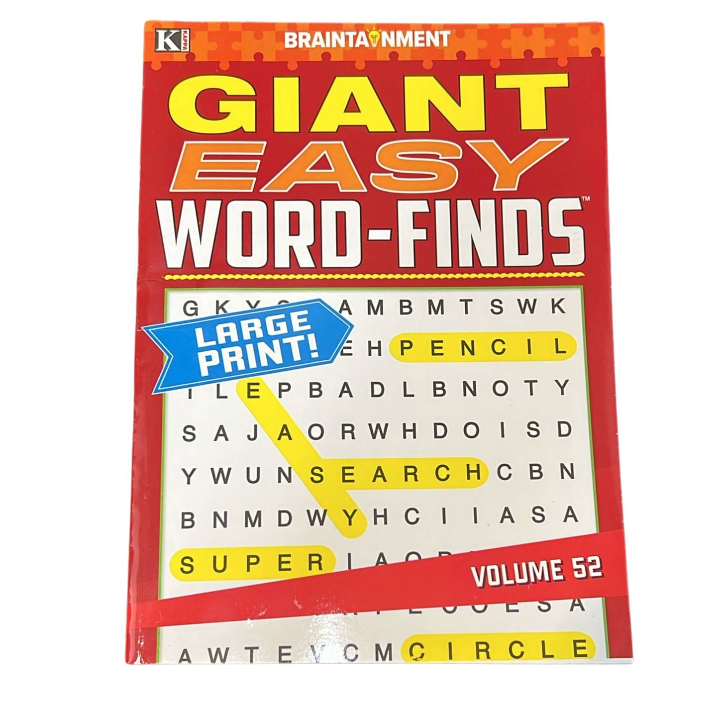 Braintainment Giant Easy Word Finds – We Know You Are a Puzzle Lover