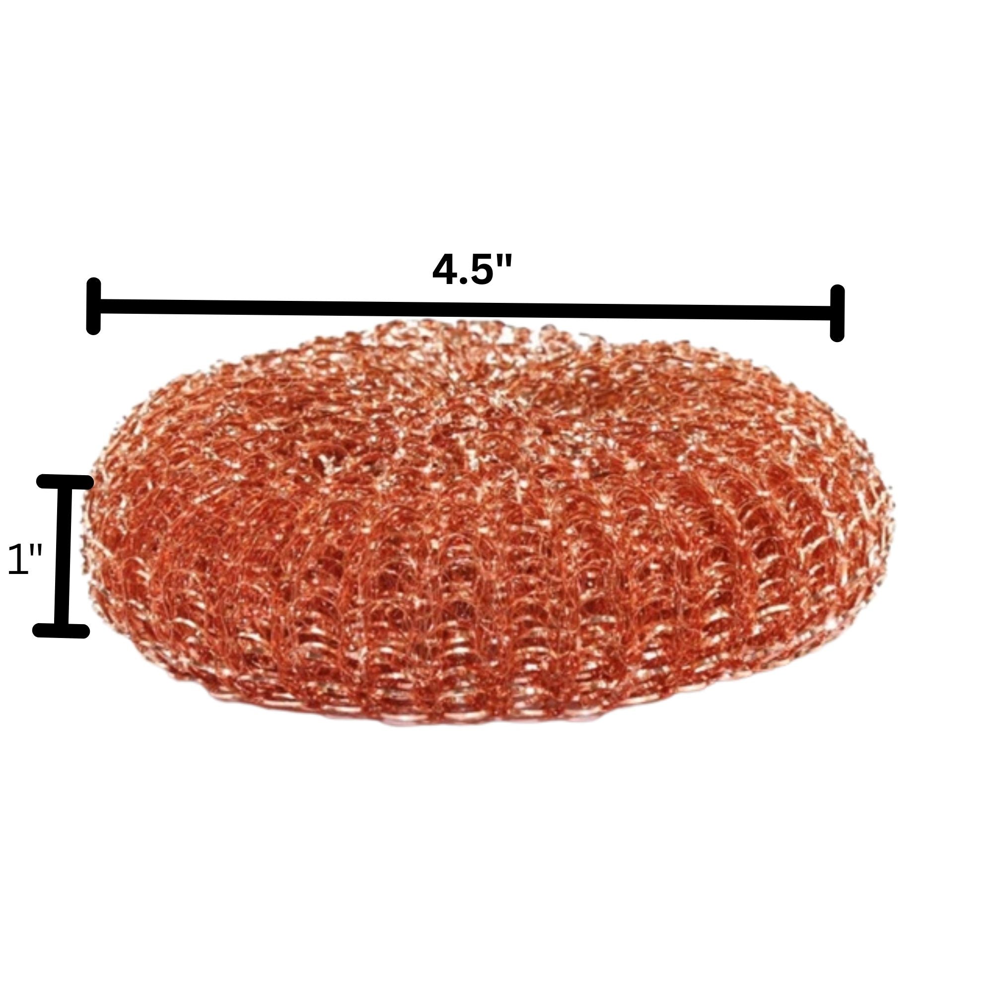 Brass Stainless Steel Scrubber Balls: 2 Pack Sponges & Scouring Pads Cleaning Scrubber product detail image