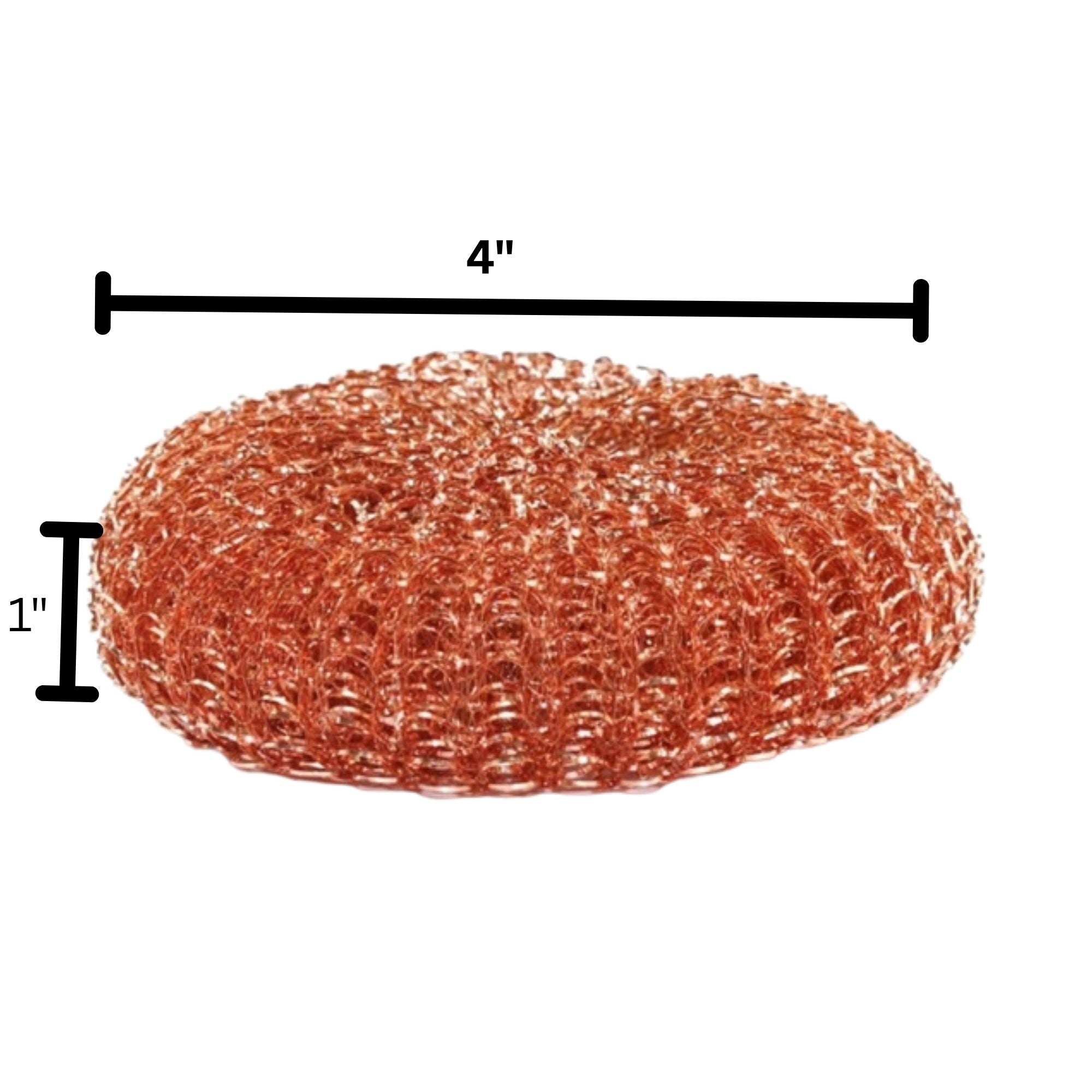 Brass Large Stainless Steel Scrubber Balls: 3 Pack Sponges & Scouring Pads Cleaning Scrubber product detail image