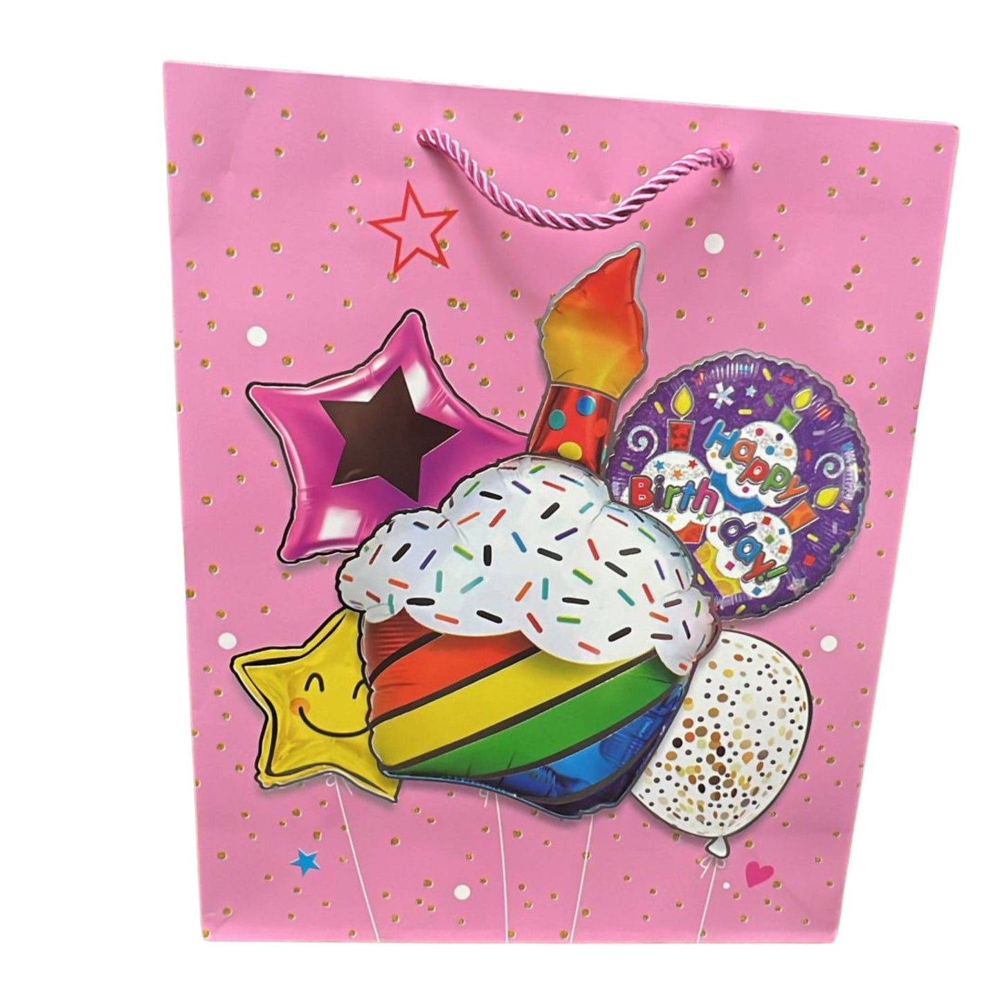 Bright Colorful Happy Birthday Gift Bag