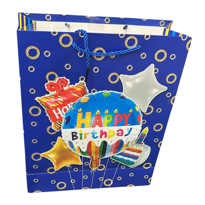Bright Colorful Happy Birthday Gift Bag