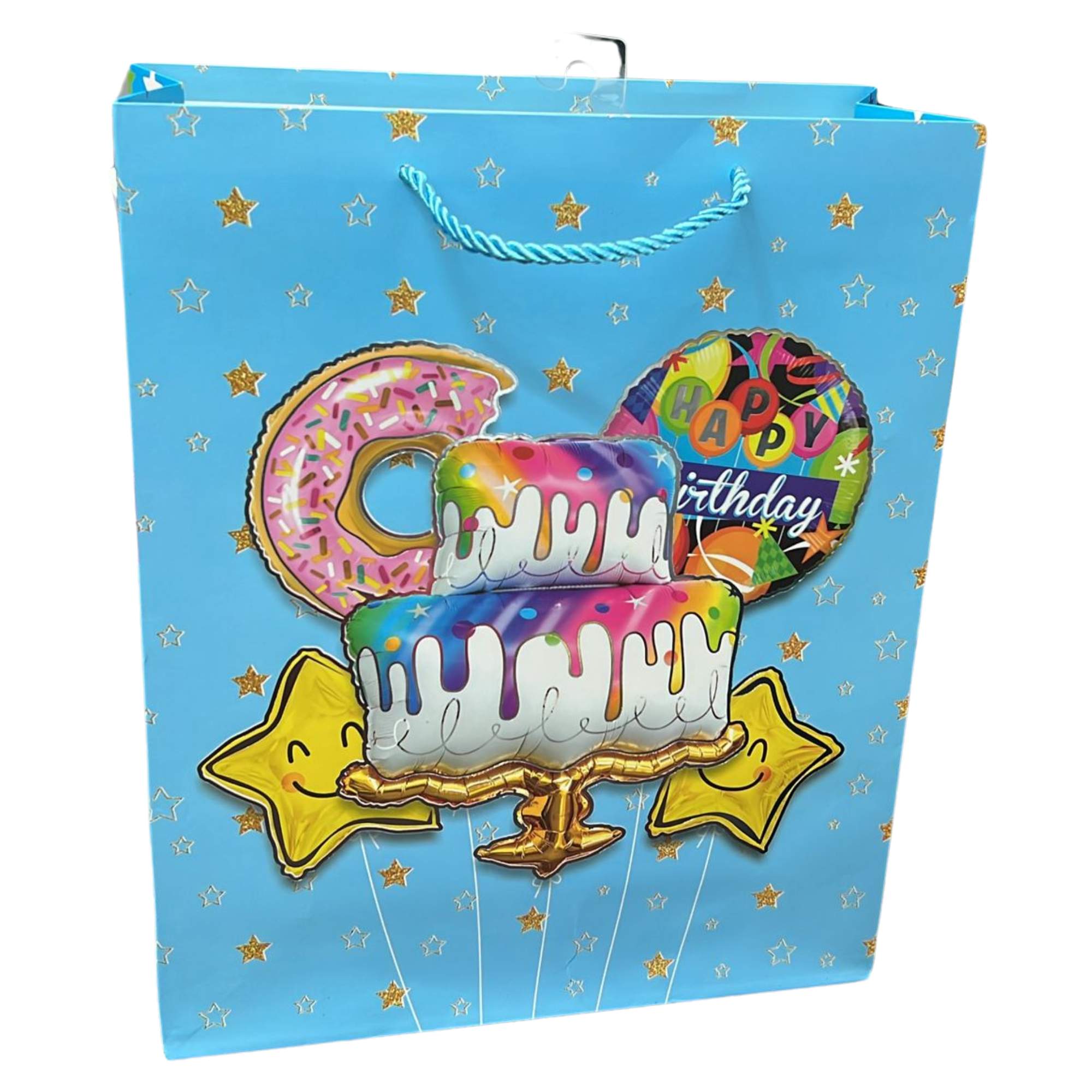 Bright Colorful Happy Birthday 10x13 Gift Bag: 1 Pack Gift Bags product image 6