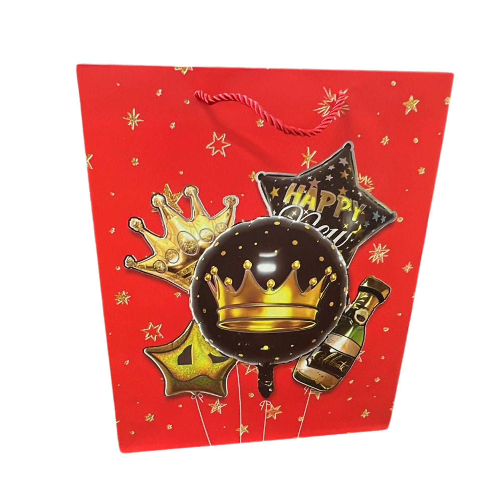 Bright Colorful Happy Birthday 10x13 Gift Bag: 1 Pack Gift Bags product image 10