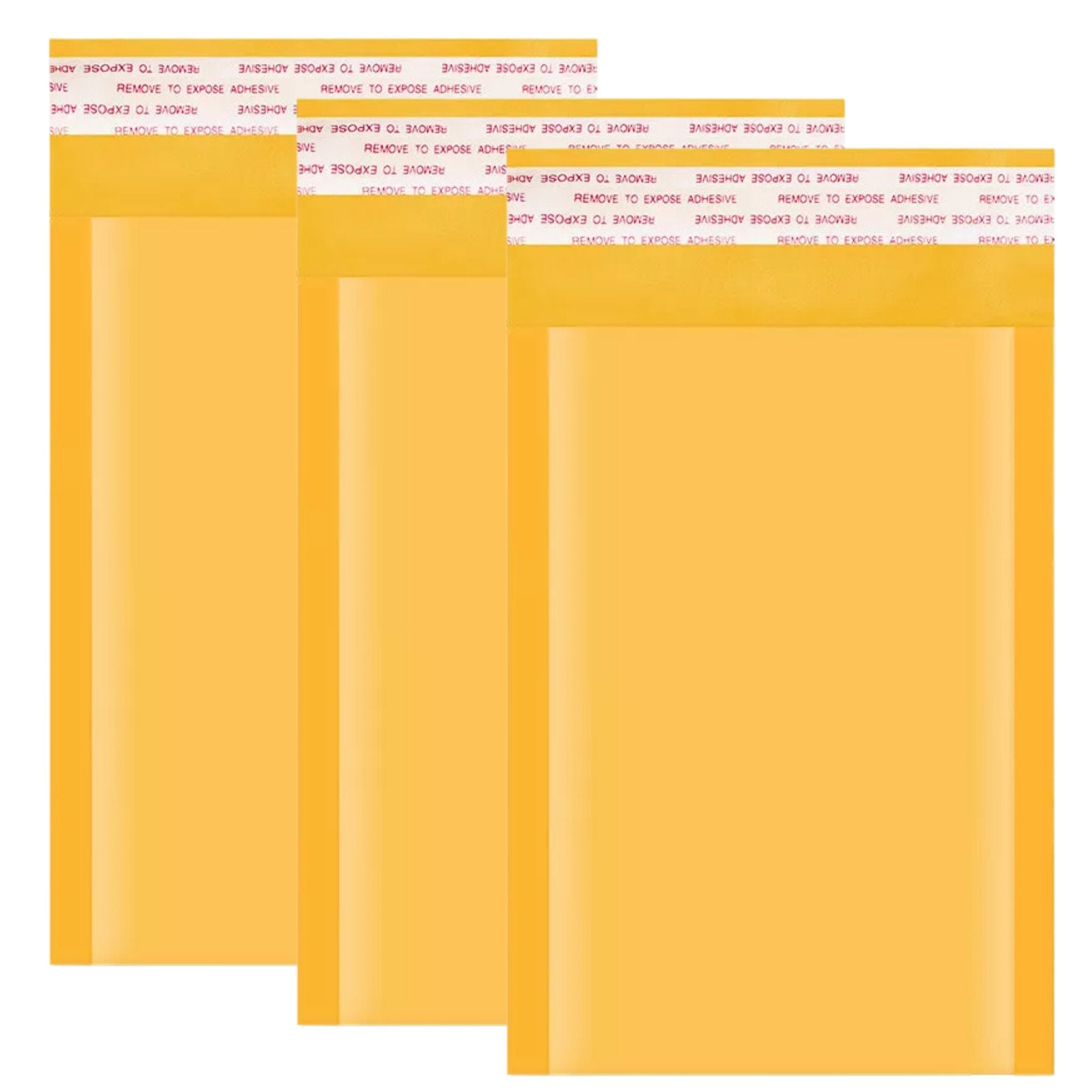 4 x 8 inches Brown Self Sealing Padded Bubble Mailer Envelopes: 3 Pack Packing Materials Envelop School main product image