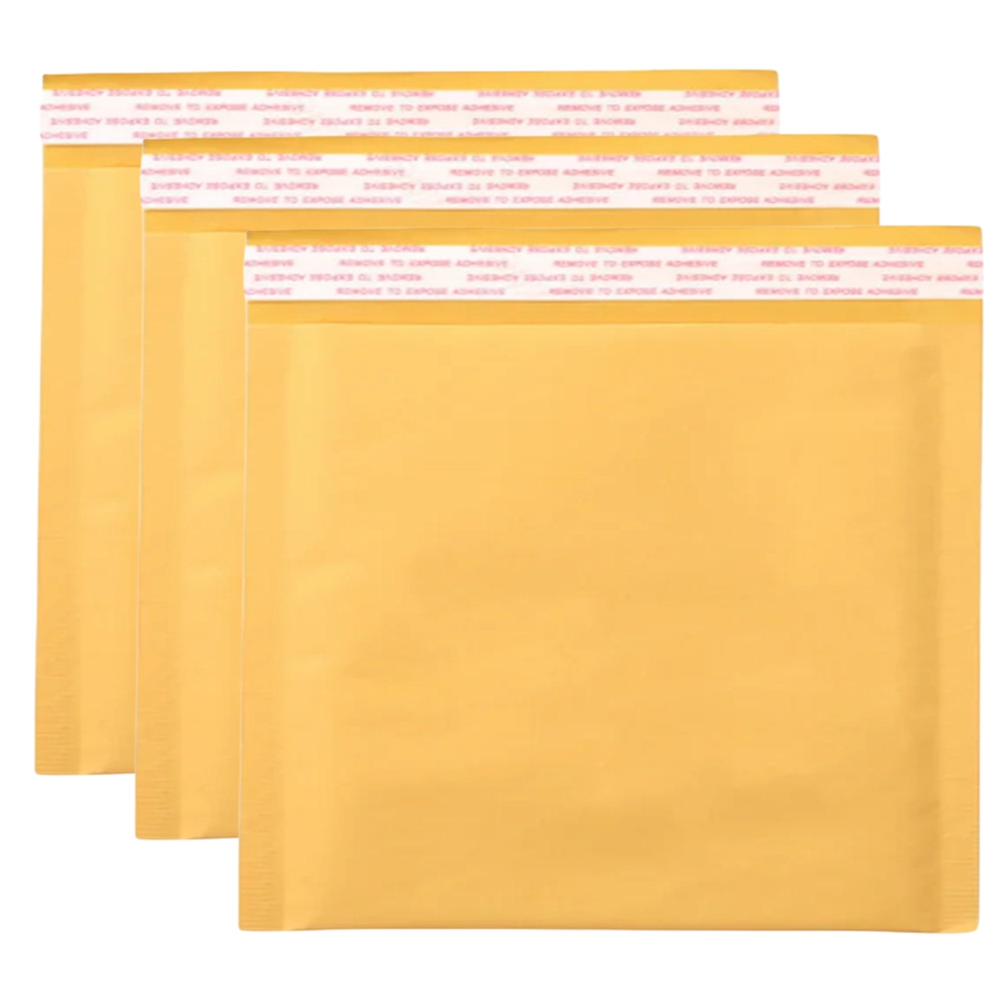 7X7 inches Brown Self Sealing Padded Bubble Mailer Envelopes: 3 Pack Packing Materials Envelop School main product image