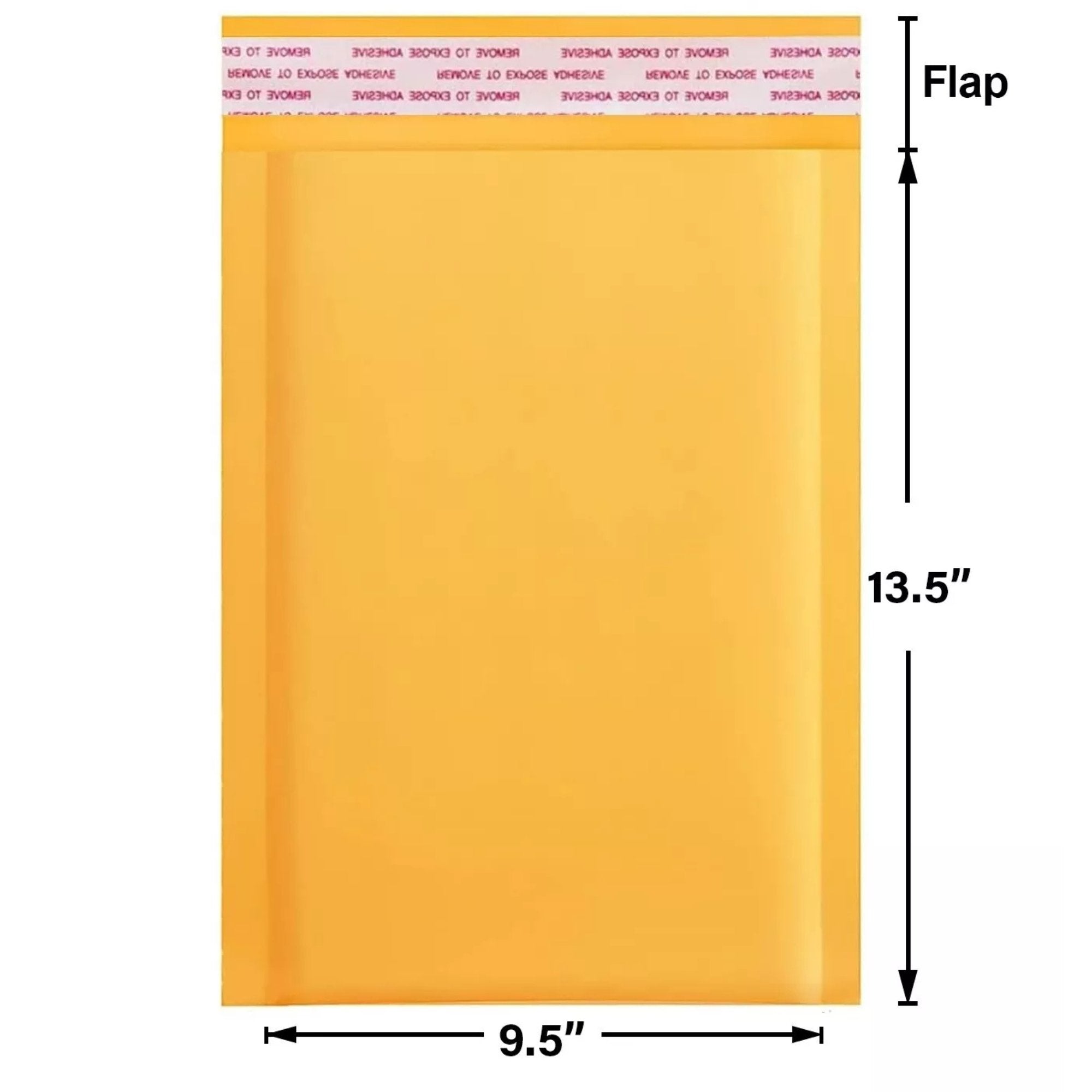 9.5x13.5 in Brown Self Sealing Padded Bubble Mailer Envelopes: 2 Pack Packing Materials Envelop School product detail image