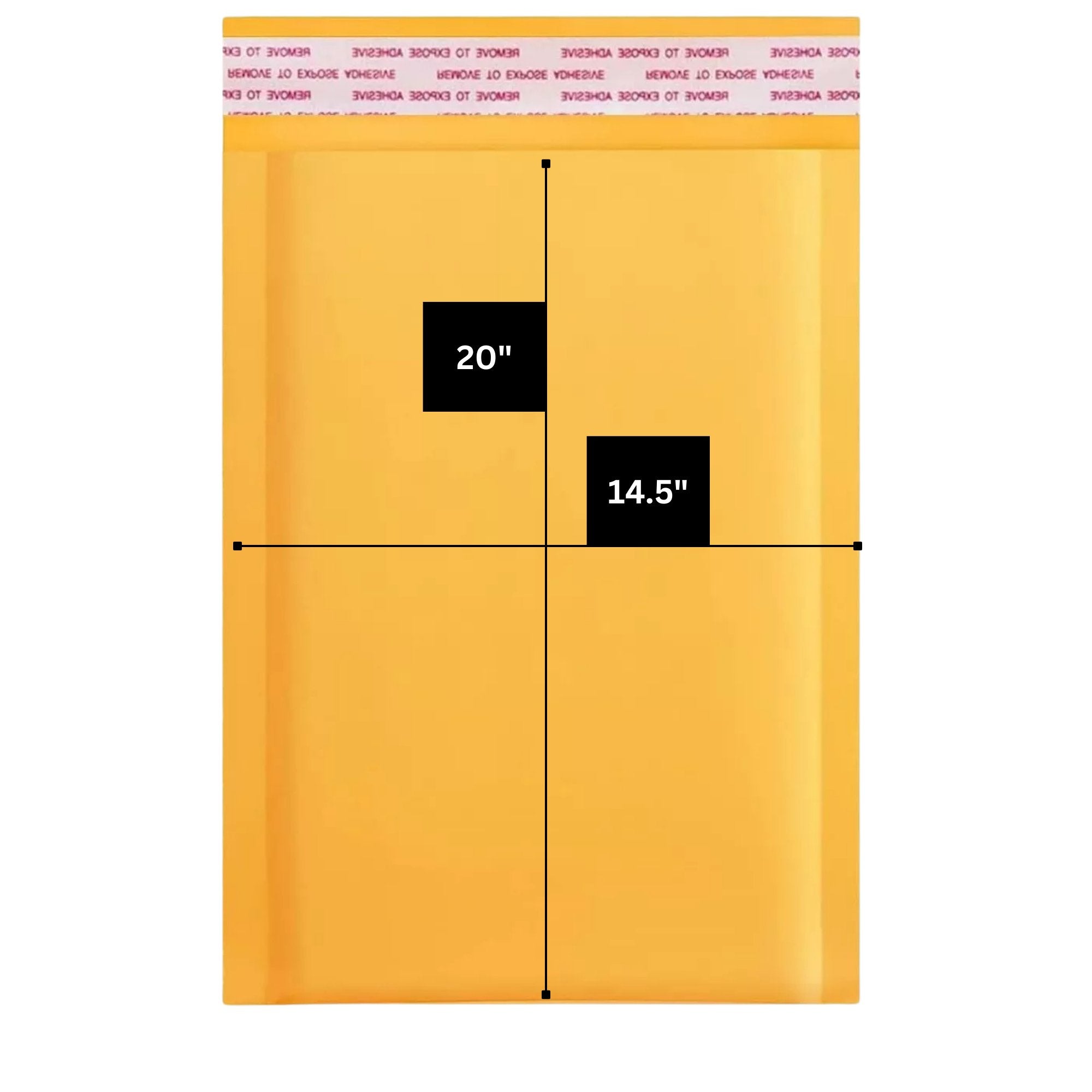 14.5X 20 in Brown Self Sealing Padded Bubble Mailer Envelopes: 1 Pack Packing Materials Paper product detail image