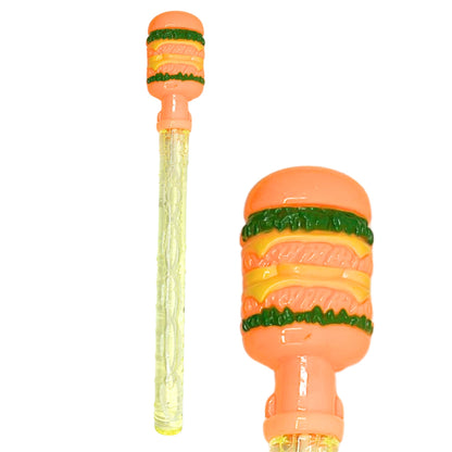 14" Big Bubble Wand with Fun Burger & Fries Handle