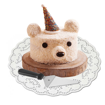 12" Round White Lace  Paper Doilies for Cake, Food & Dessert