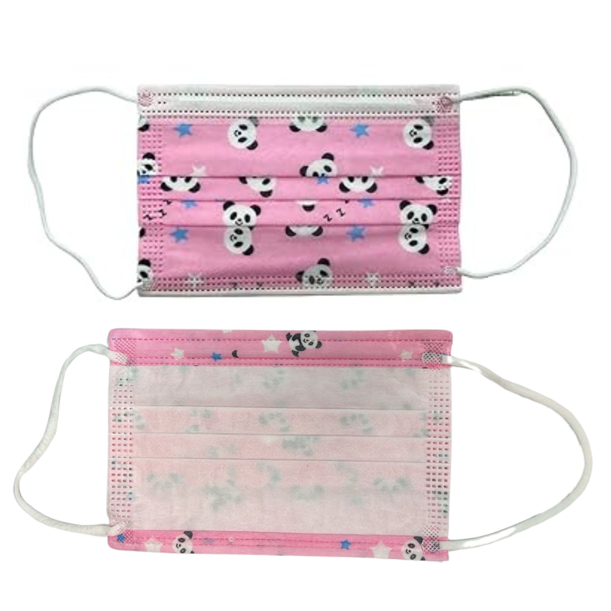 Panda Print Kids 3 Layer Face Masks: 10 Pack Personal Care Safety main product image