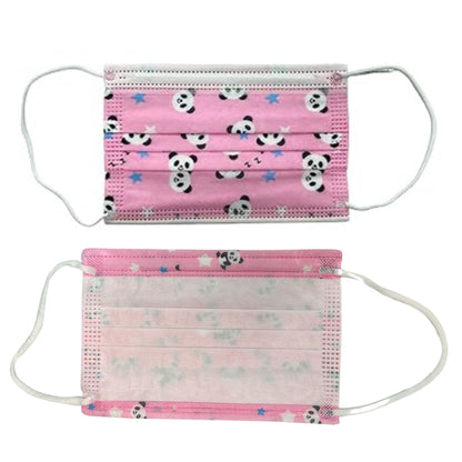 Panda Print Kids 3-Layer Face Masks