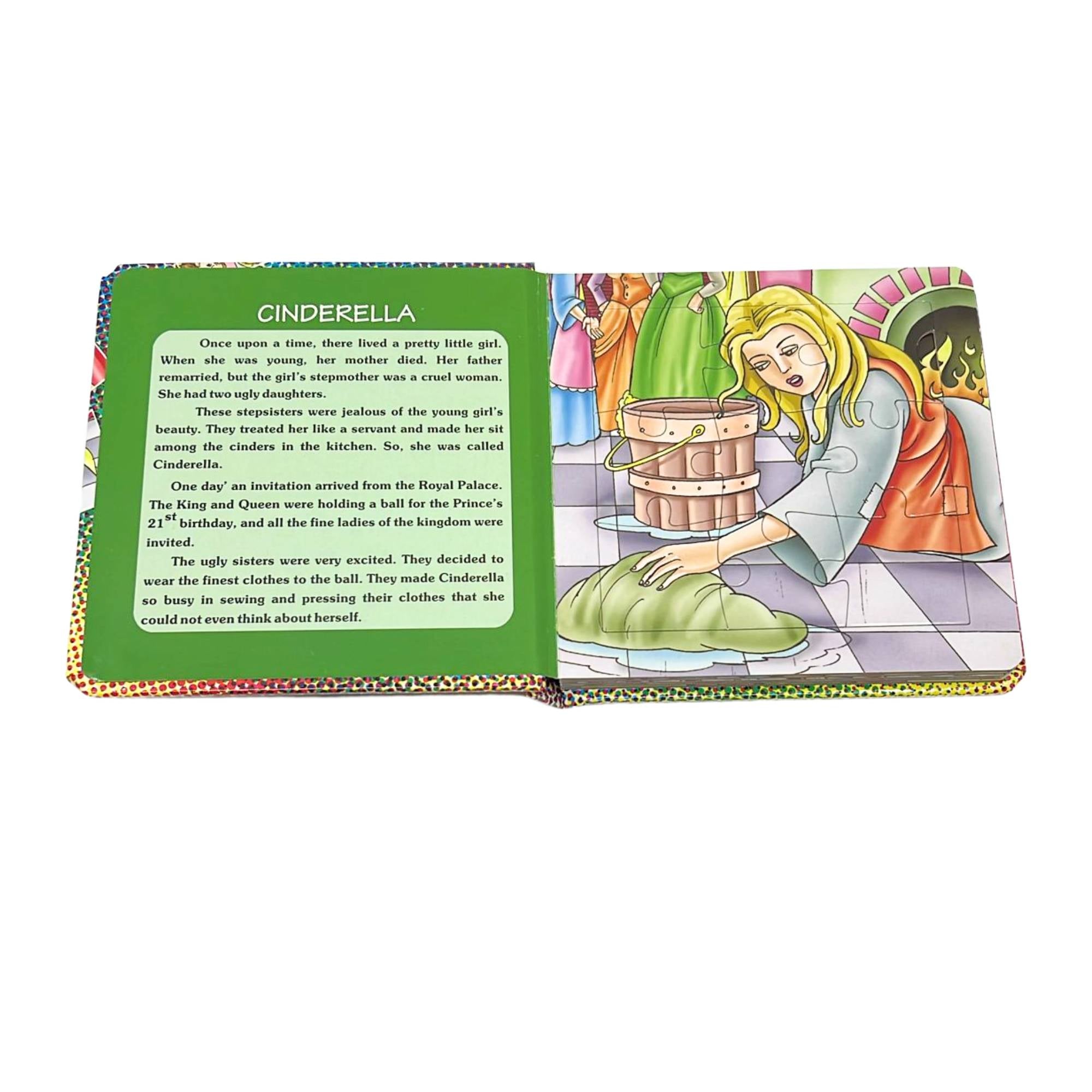 Cinderella Jigsaw Puzzle Book. Storybook Adventure all in one Coloring Books & Pads Book Puzzle product detail image