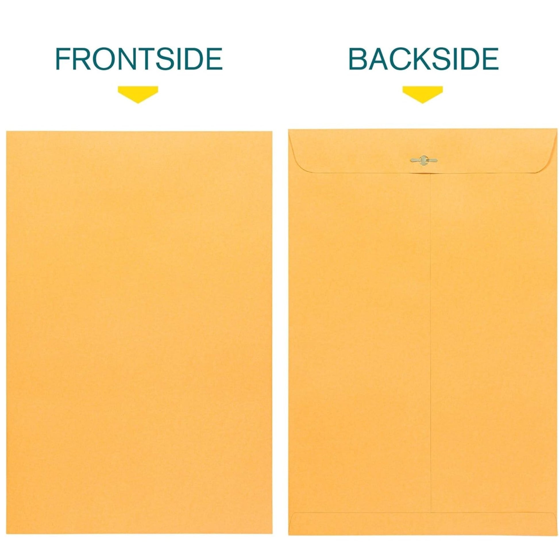 Clasp Envelopes – 4.5 x 10.4 in, Brown Kraft with Gummed Flaps