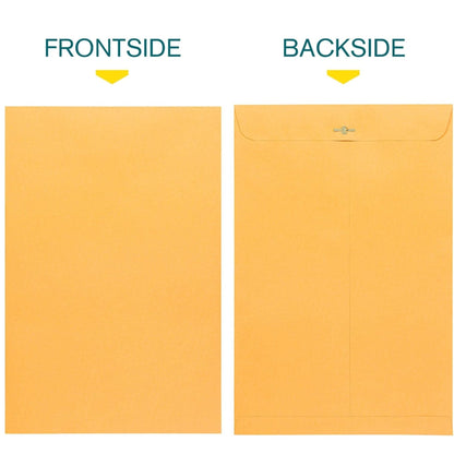 Clasp Envelopes – 4.5 x 10.4 in, Brown Kraft with Gummed Flaps