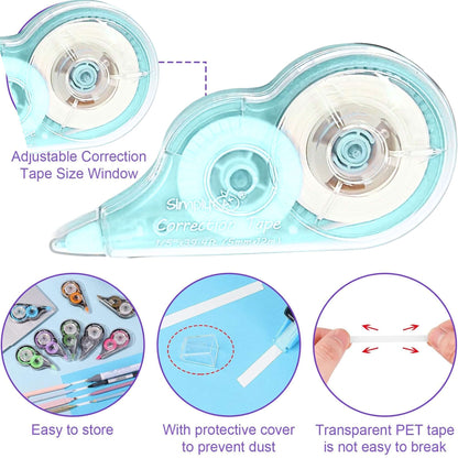 Correction Tape White, Dry Application