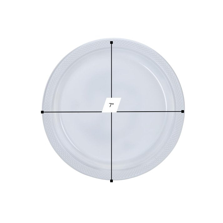 Disposable 7" Clear Salad Plastic Plates: 6 Pack Kitchen Catalog, Disposable Plates product detail image