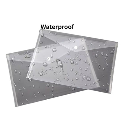 Clear Document Folders – 5.7" x 9.8" Expandable Waterproof Envelopes