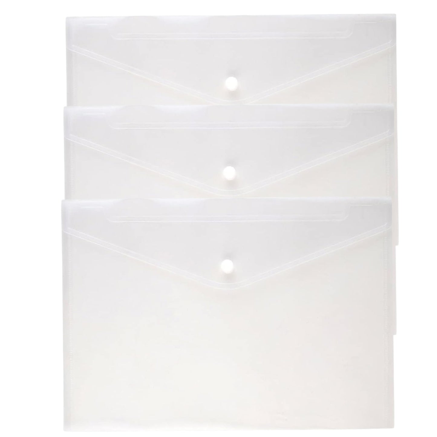 Clear Document Folders – 5.7" x 9.8" Expandable Waterproof Envelopes