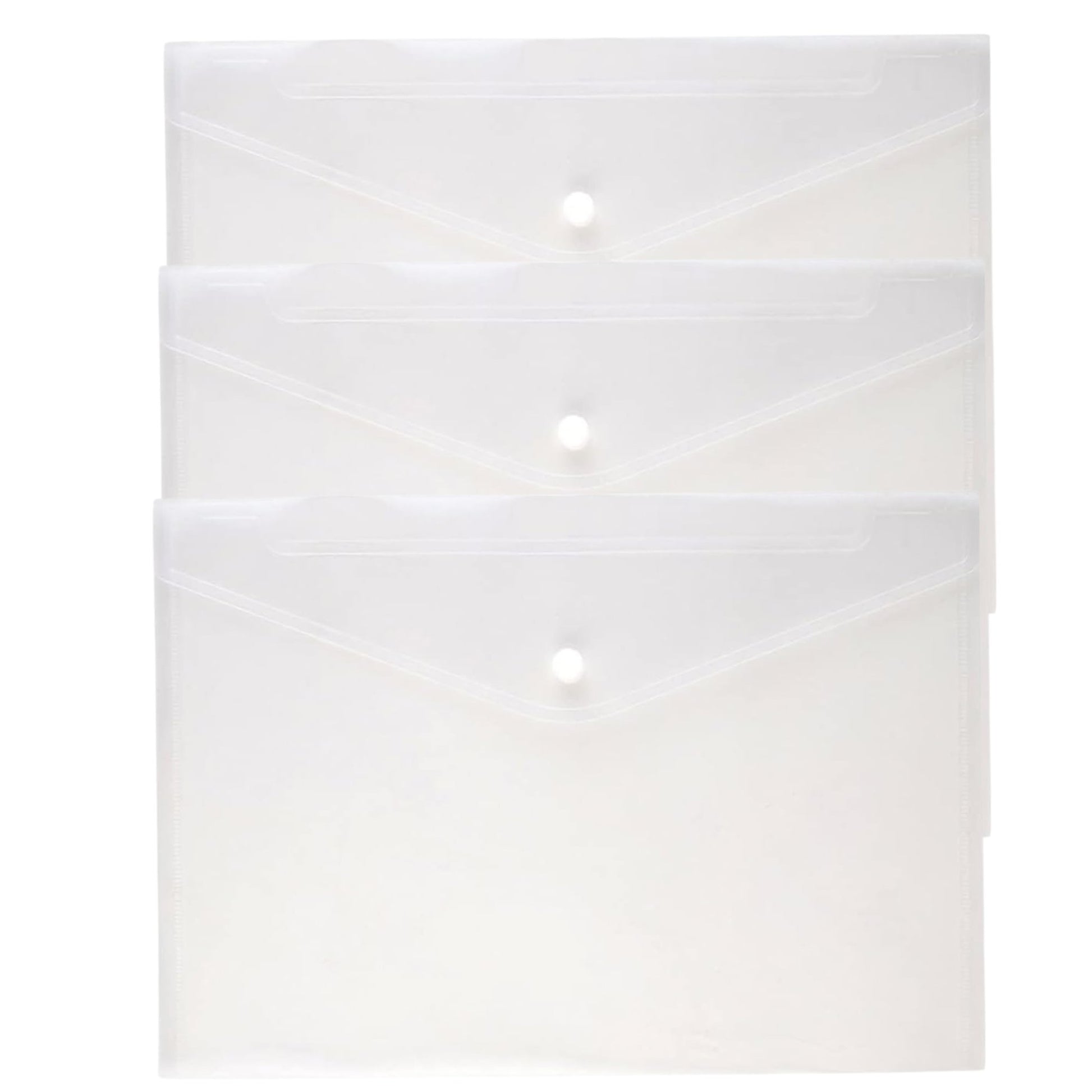 Clear Document Folders – 5.7" x 9.8" Expandable Waterproof Envelopes