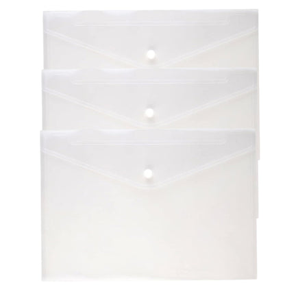 Clear Document Folders – 5.7" x 9.8" Expandable Waterproof Envelopes