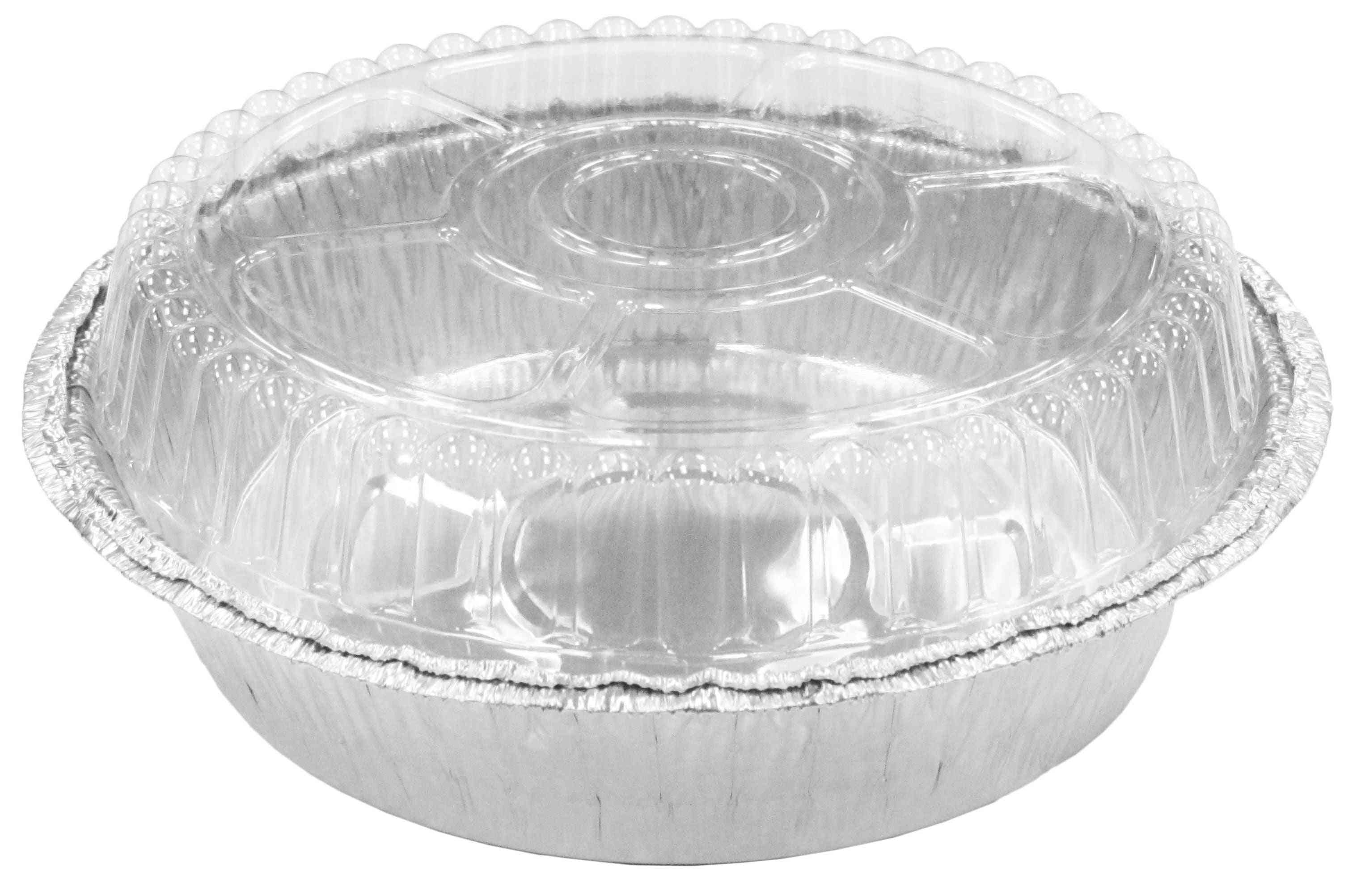 7" Clear Dome Lids for Aluminum Round Pan: 5 Pack Round Pans Aluminum Baking Thanks product detail image