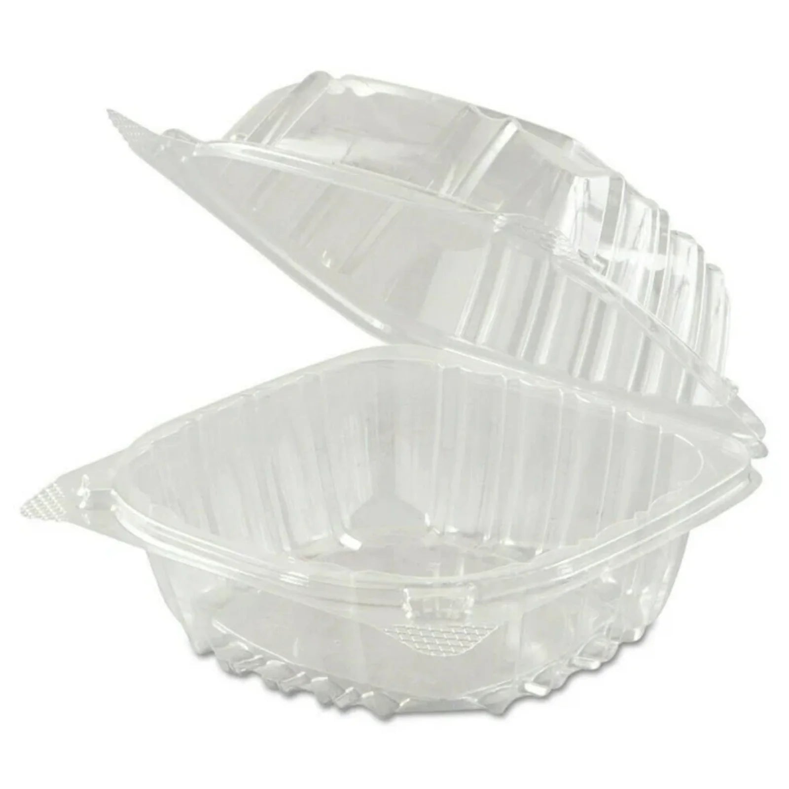 6" Clear Seal Hinged Lid Plastic Container: 5 Pack Take Out Containers Storage Container size and feature image