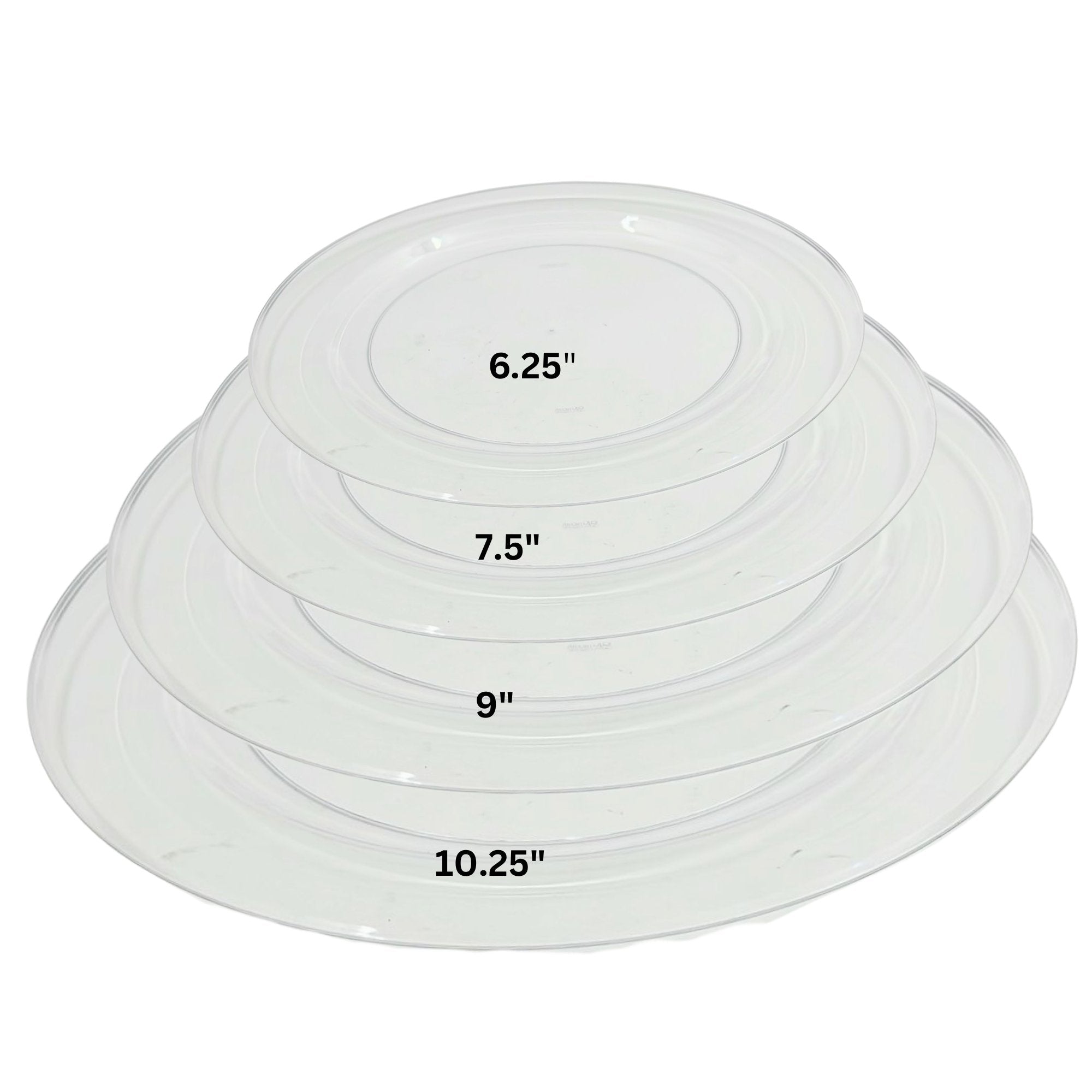 10.25" Clear Magnificence Heavy weight Plastic Dinner Plate: 1 Pack Kitchen Catalog, Disposable Plates product image 5
