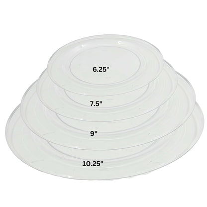 Clear Magnificence Heavy weight Plastic Dinner Plate