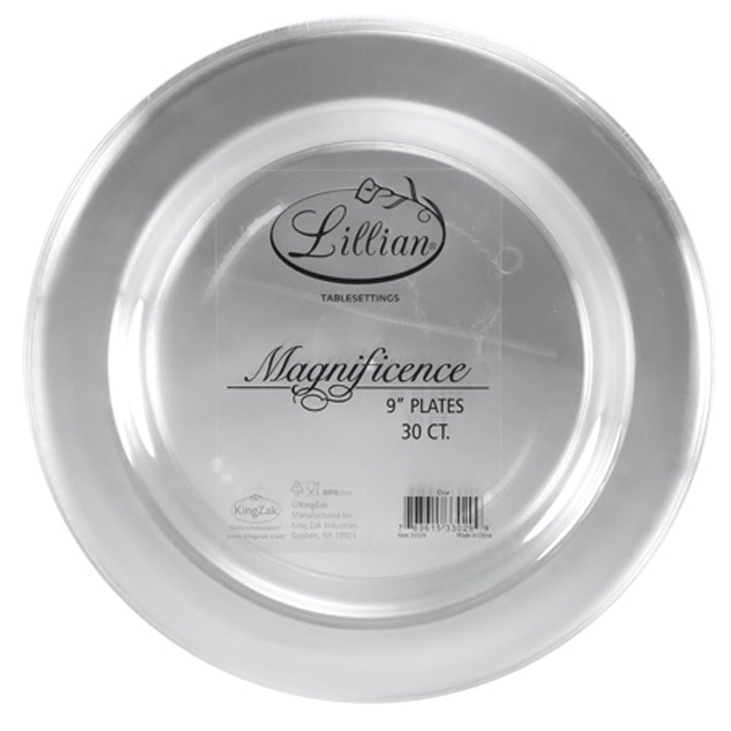 Clear Magnificence Heavy weight Plastic Dinner Plate