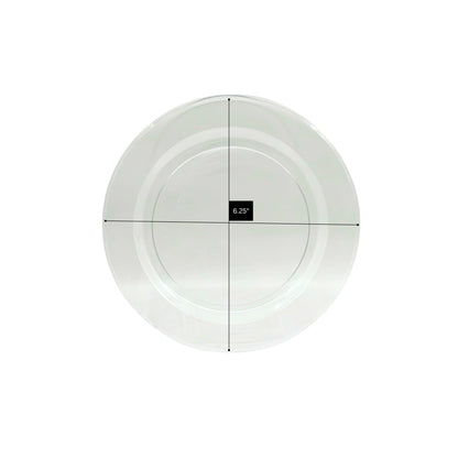 Clear Magnificence Heavy weight Plastic Dinner Plate: