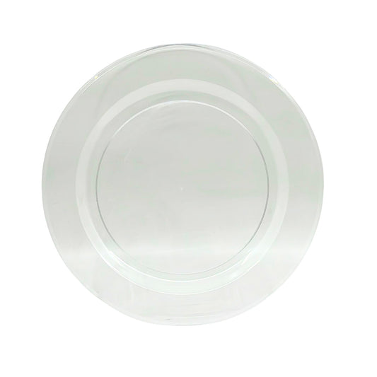 Clear Magnificence Heavy weight Plastic Dinner Plate