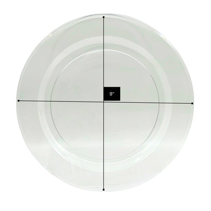 Clear Magnificence Heavy weight Plastic Dinner Plate