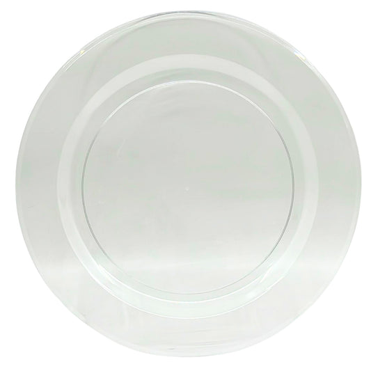 Clear Magnificence Heavy weight Plastic Dinner Plate