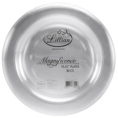 Clear Magnificence Heavy weight Plastic Dinner Plate