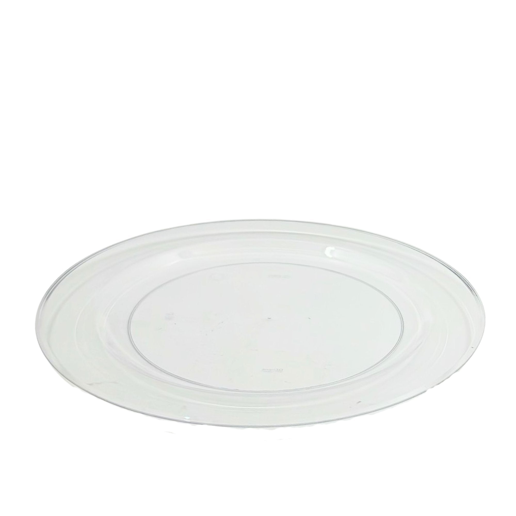 9"Clear Magnificence Heavy weight Plastic Dinner Plate: 2 Pack Kitchen Catalog, Disposable Plates size and feature image
