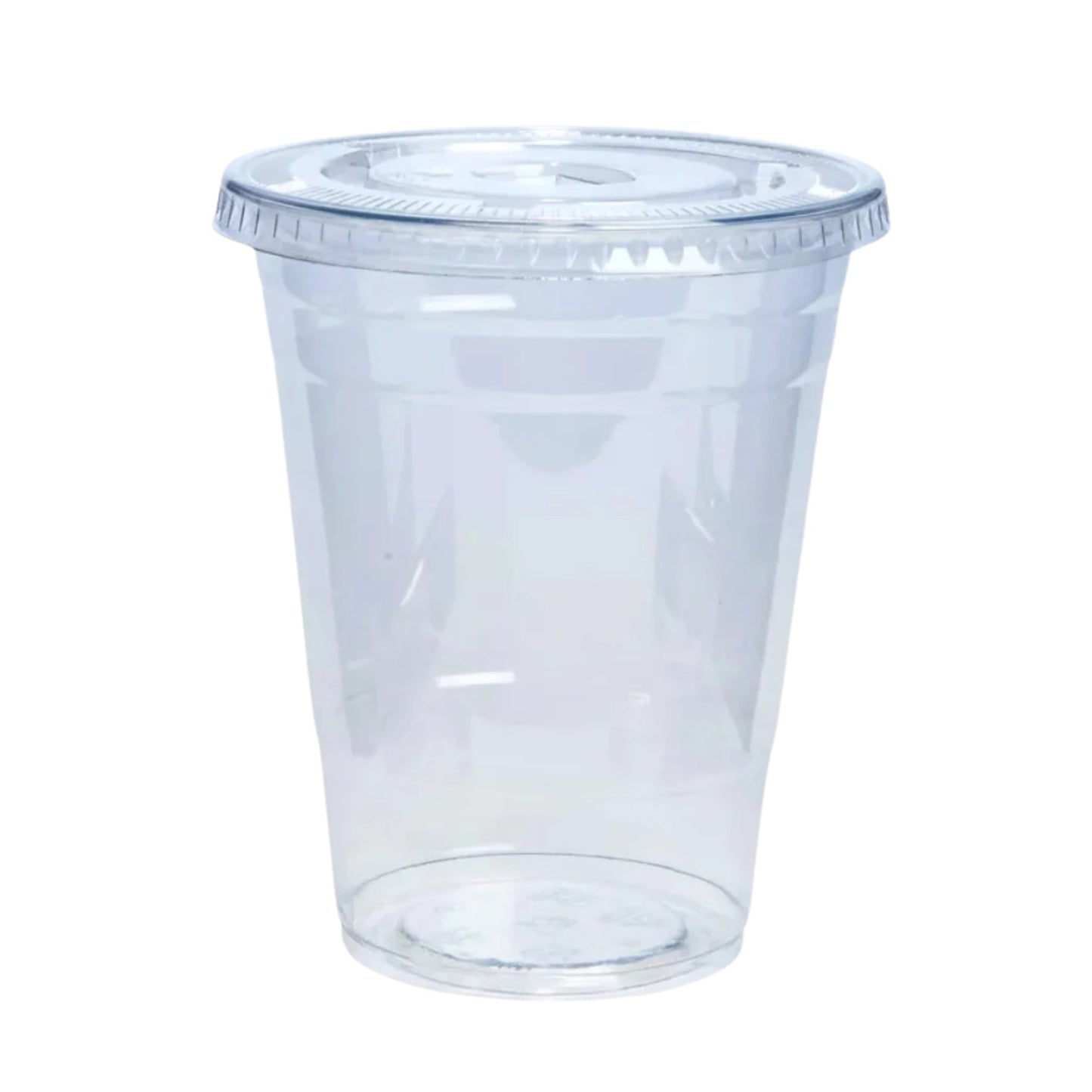 Plastic Clear PET Cups With Flat Lids