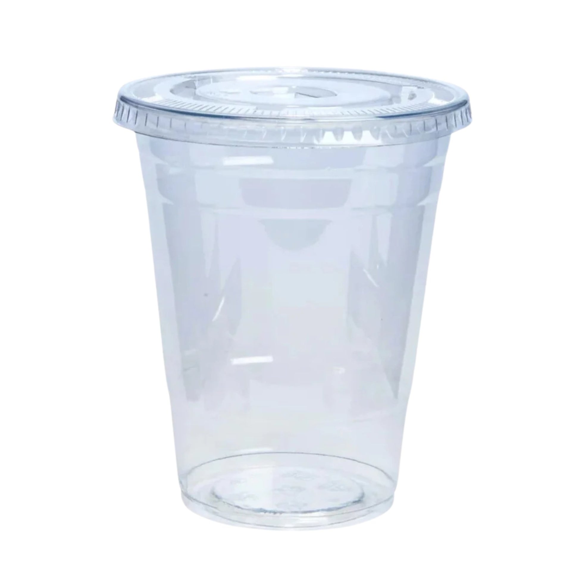 Plastic Clear PET Cups With Flat Lids