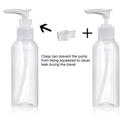 Clear Plastic Travel Pump Bottle with Lock