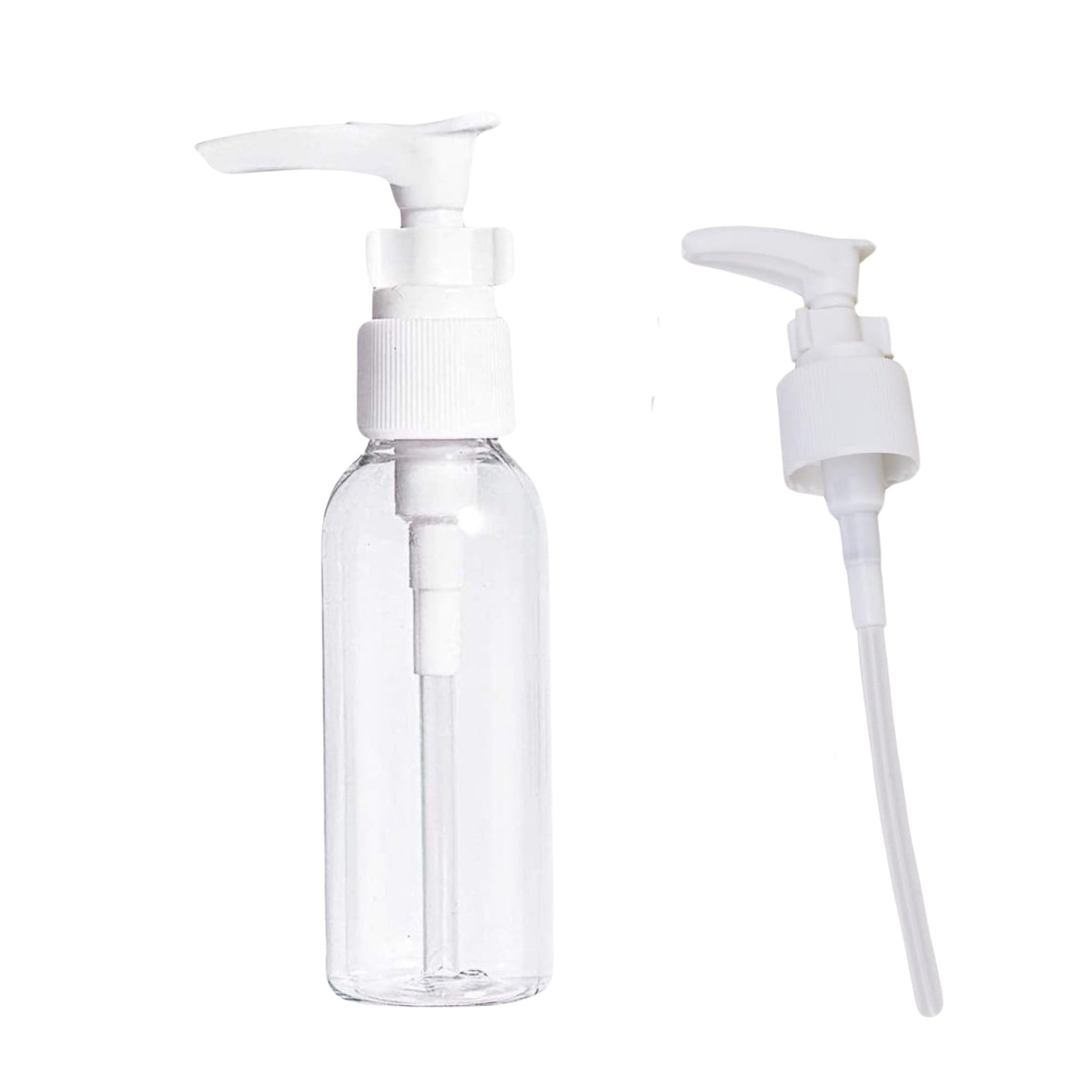 Clear Plastic Travel Pump Bottle with Lock